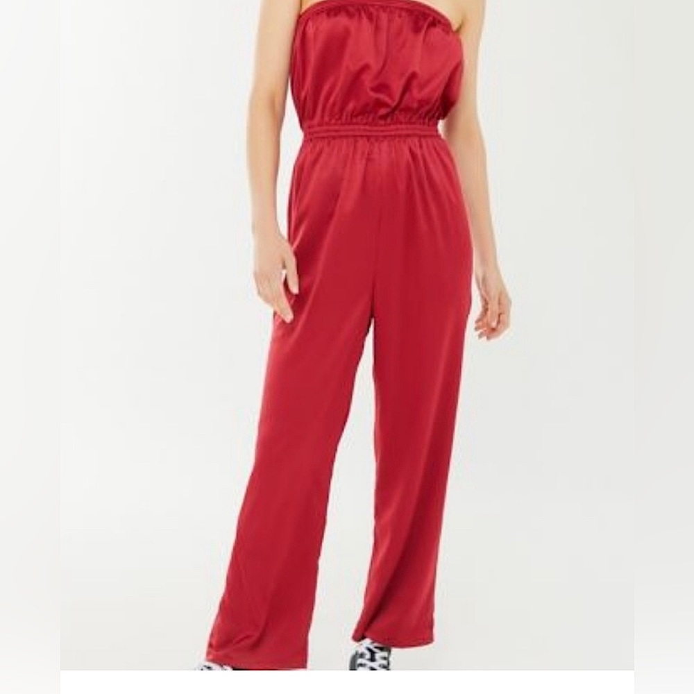 NEVER WORN Urban Outfitters Wide Leg Red Jumpsuit